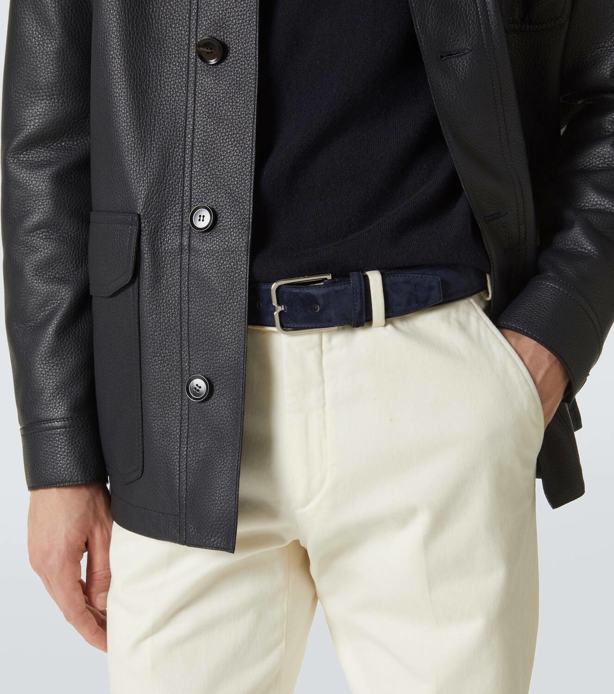 Berluti Suede belt