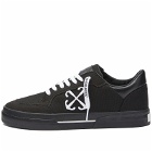 Off-White Women's New Low Vulcanized Canvas Sneakers in Black