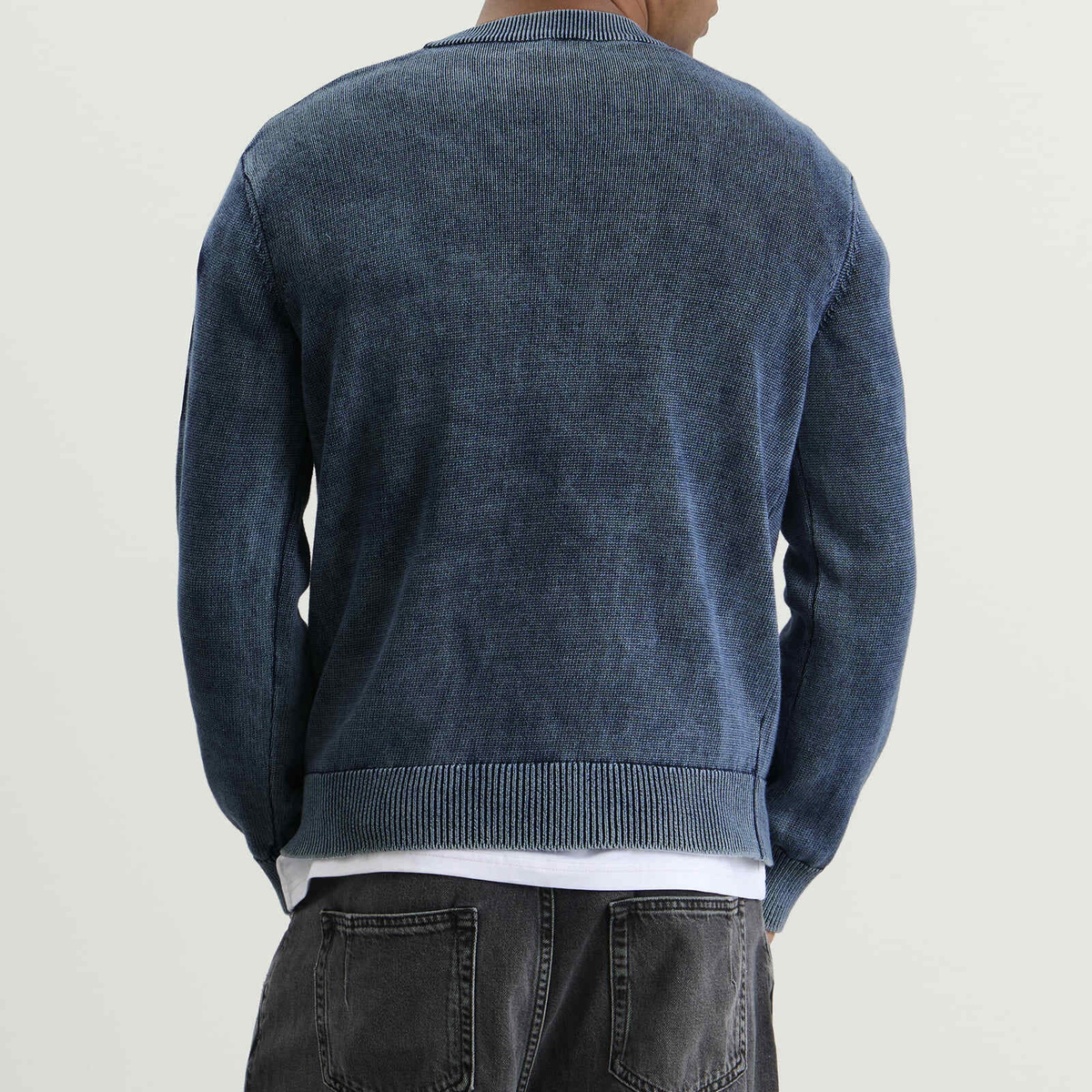 Diesel Men's 7G Patches Knit Jumper in Peacoat
