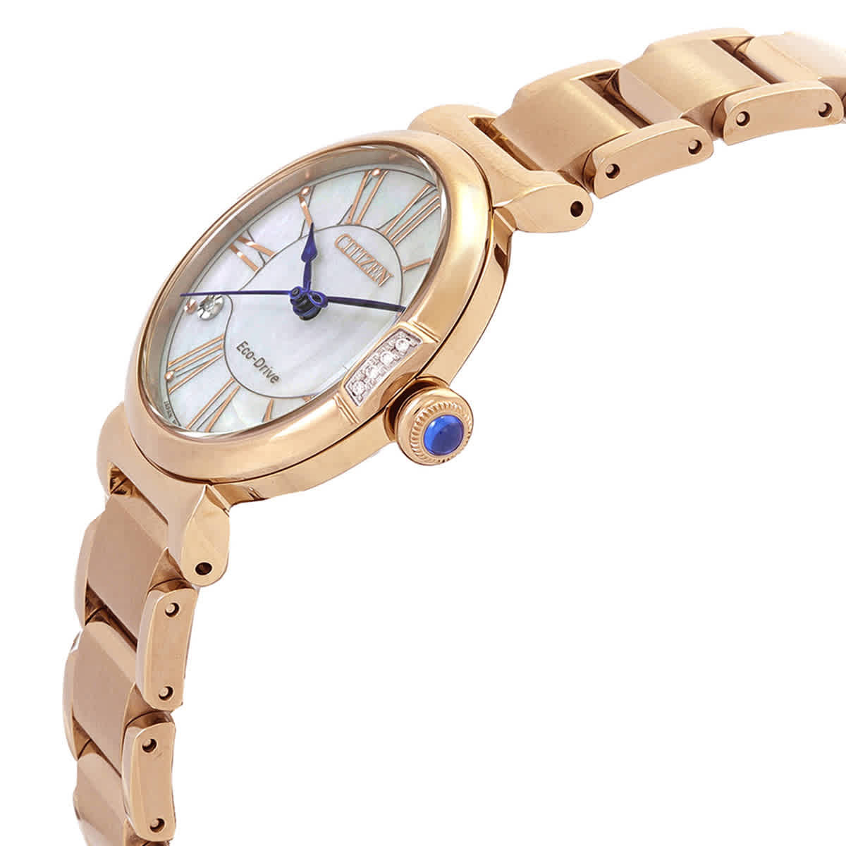 Citizen L Series Eco-Drive Mother of Pearl Dial Ladies Watch EM1063-89D