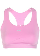 Nike Swift Logo Stretch-jersey Sports bra Pink