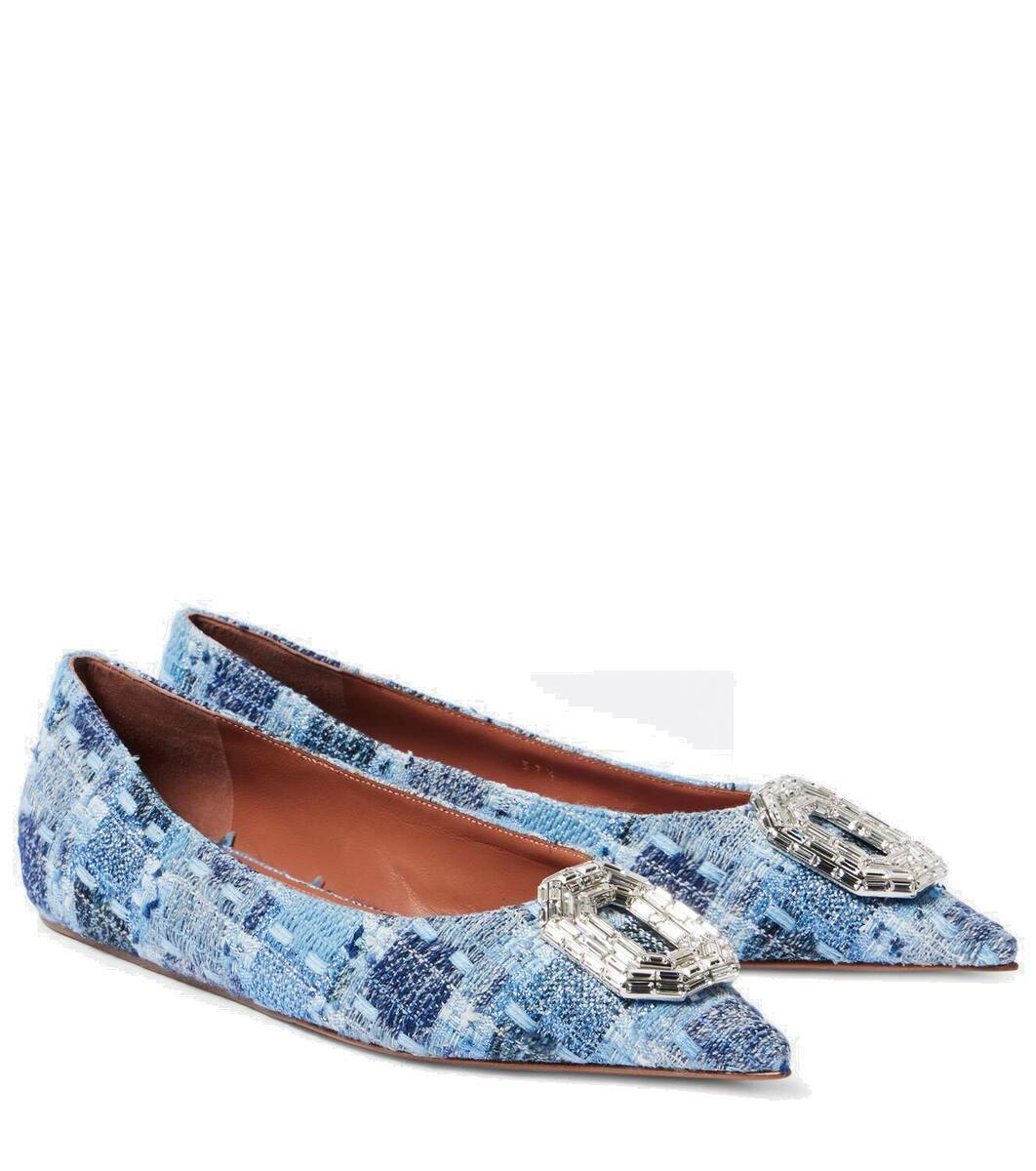 シューズ・サンダルその他 AMINA MUADDI Women Clothing CAMELIA MULE90 AZUWH Camelia 90 satin slingback pumps in black - Amina Muaddi