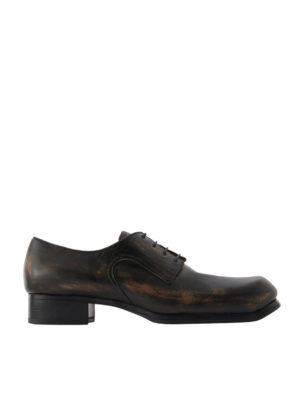 Photo: Maison Margiela - Float Leather Oxford Shoes - Black