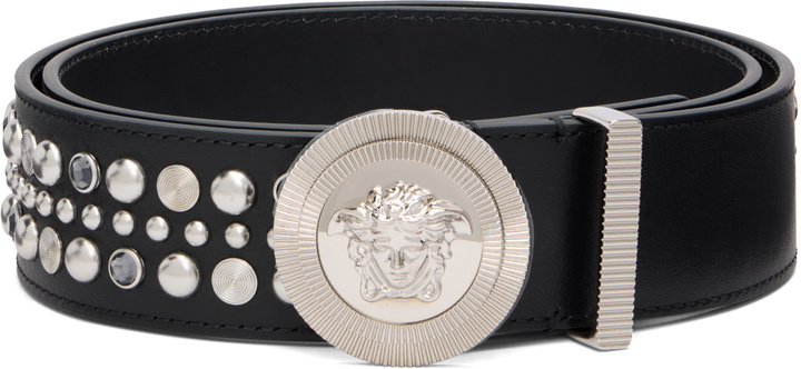 Photo: Versace Black Medusa Biggie Leather Belt