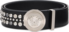 Versace Black Medusa Biggie Leather Belt