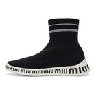Miu Miu Black Sock Sneakers
