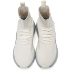 Filling Pieces White Mid Knit Arch Runner Sneakers