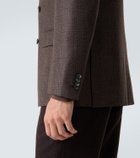 Brioni Prince of Wales check wool blazer