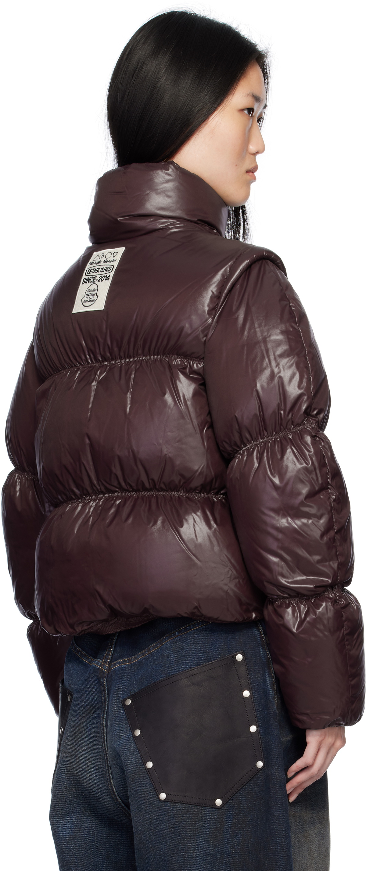 MONCLER GENIUS 8 PALM ANGELS 2024/25ダウンジャケット NOELLA Moncler Genius Moncler x Palm Angels Burgundy Noella Down