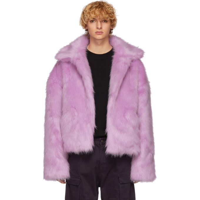 Photo: Landlord Purple Faux-Fur Capsule Jacket
