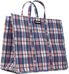 VETEMENTS Blue Barbes Shopper Tote