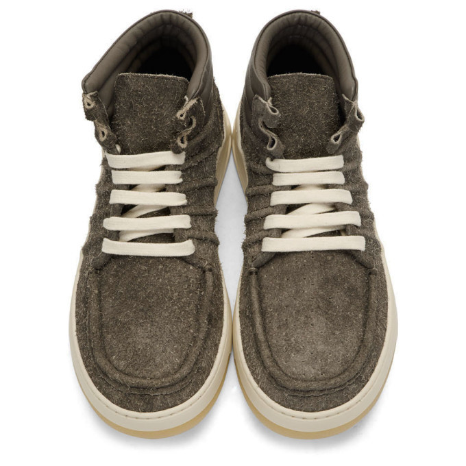 Acne Studios Grey Bartos Hairy Sneakers Acne Studios