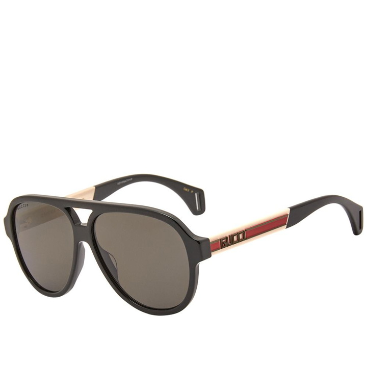Photo: Gucci Eyewear Sport Aviator Sunglasses