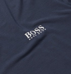 Hugo Boss - Logo-Print Stretch-Modal T-Shirt - Blue