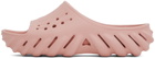 Crocs Pink Echo Slides