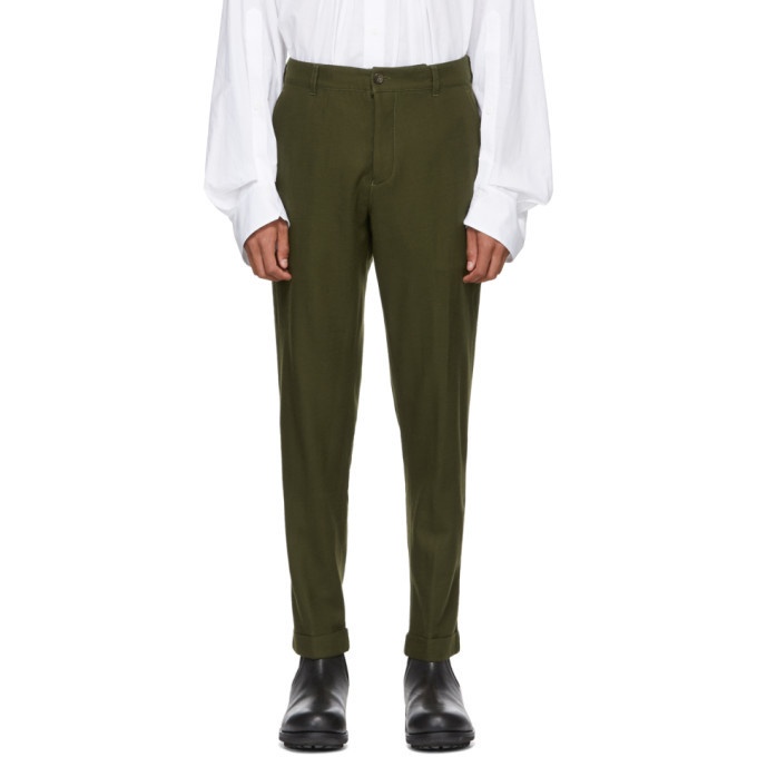 Photo: Ann Demeulemeester Green Prouding Trousers