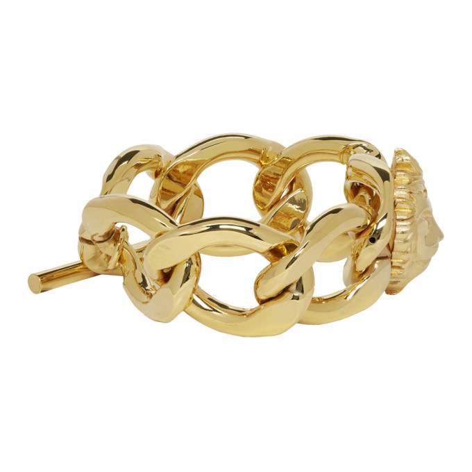 Versus Gold Lion Chain Bracelet