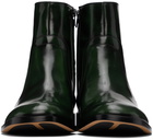 Maison Margiela Green Waxed Boots