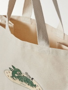FRIENDS WITH ANIMALS - Printed Cotton-Canvas Tote Bag