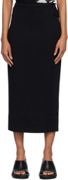 Deiji Studios Black 'The Tie' Maxi Skirt