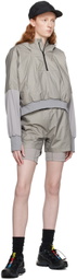 Templa Gray Paneled Hoodie