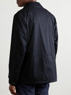 Kiton - Tech-Twill Overshirt - Blue