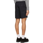 AMI Alexandre Mattiussi Navy Elasticized Waist Bermuda Shorts