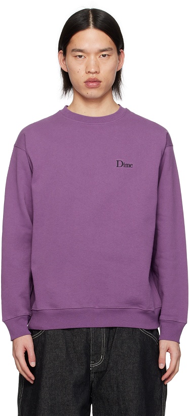 Photo: Dime Purple Classic Sweatshirt