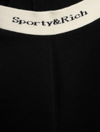 SPORTY & RICH - Serif Logo High Waist Ribbed Leggings