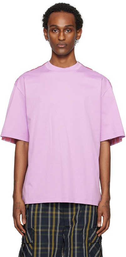 Photo: Marni Purple Paneled T-Shirt
