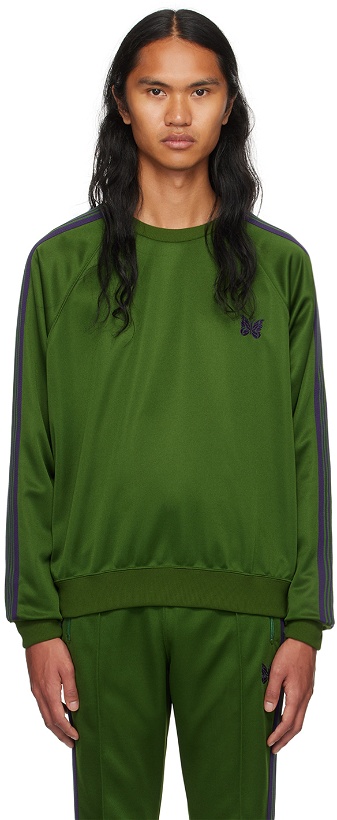 Photo: NEEDLES Green Embroidered Sweatshirt