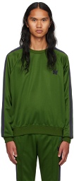 NEEDLES Green Embroidered Sweatshirt
