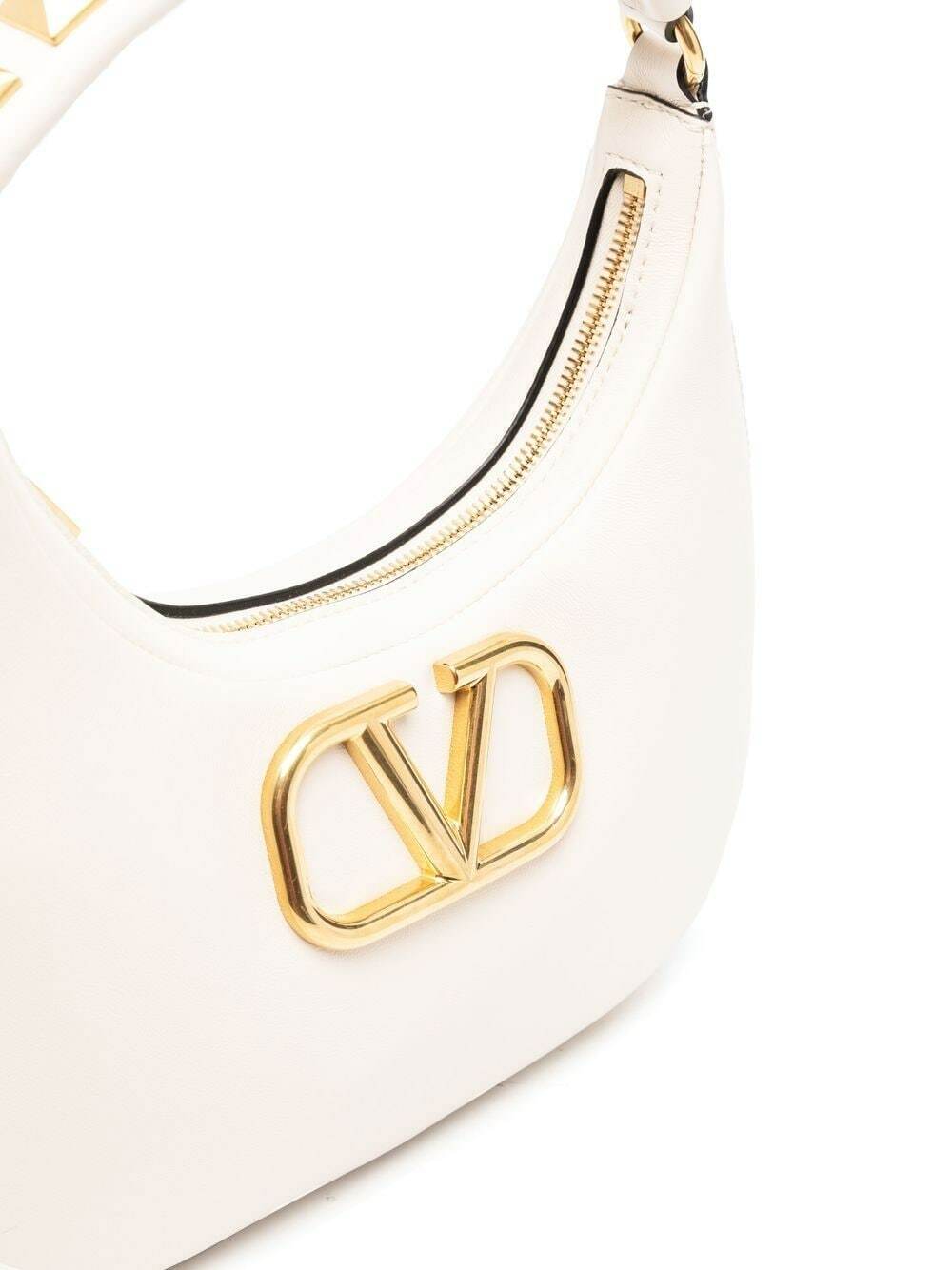 【VALENTINO】 STUD SIGN SMOOTH LEATHER HOBO BAG VALENTINO STUD SIGN HOBO BAG