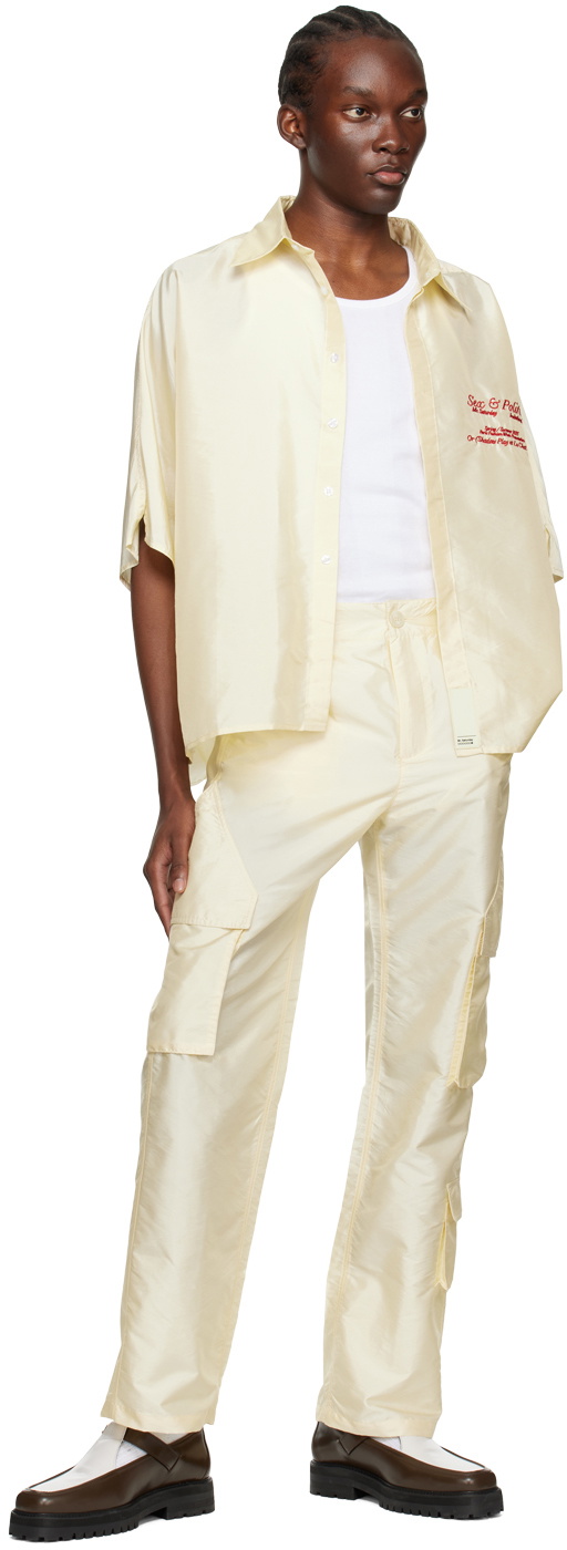 Mr. Saturday Off-White Embroidered Shirt