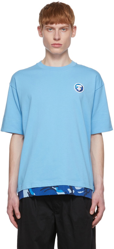 Photo: AAPE by A Bathing Ape Blue Cotton T-Shirt