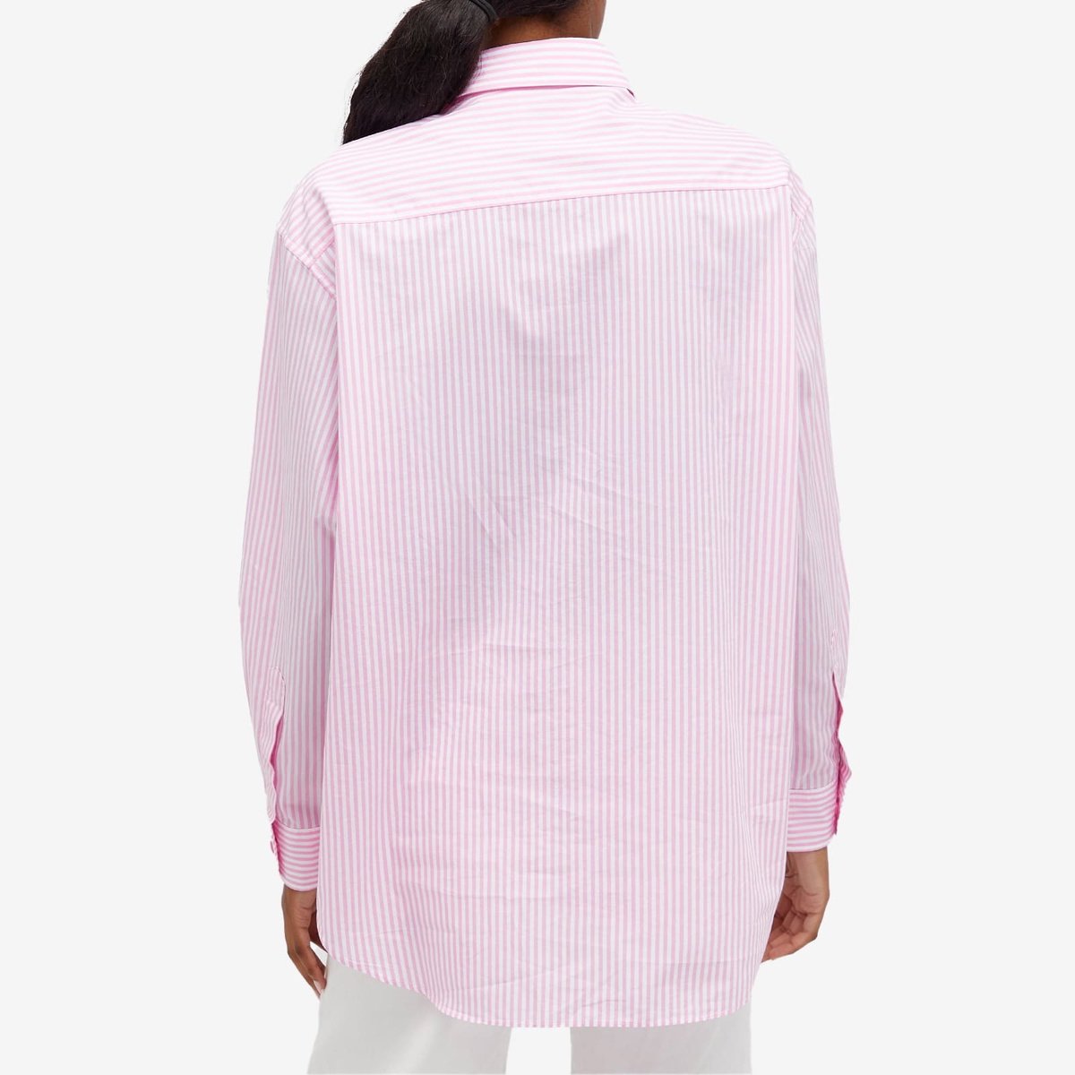 A Bathing Ape Women's College Stripe Shirt in Pink