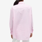 A Bathing Ape Women's College Stripe Shirt in Pink