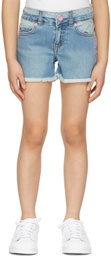 Marc Jacobs Kids Blue Denim Brooklyn Shorts