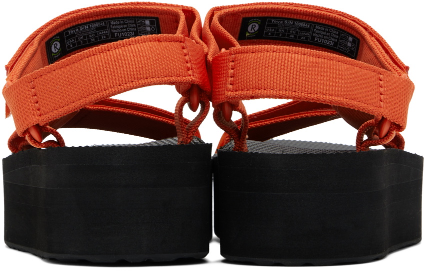 Teva Orange Flatform Universal Sandals