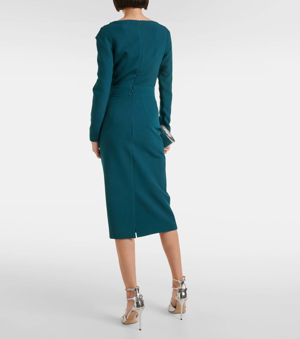 Safiyaa Hokuku crêpe pencil skirt Safiyaa