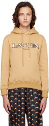 Lanvin Tan Embroidered Hoodie