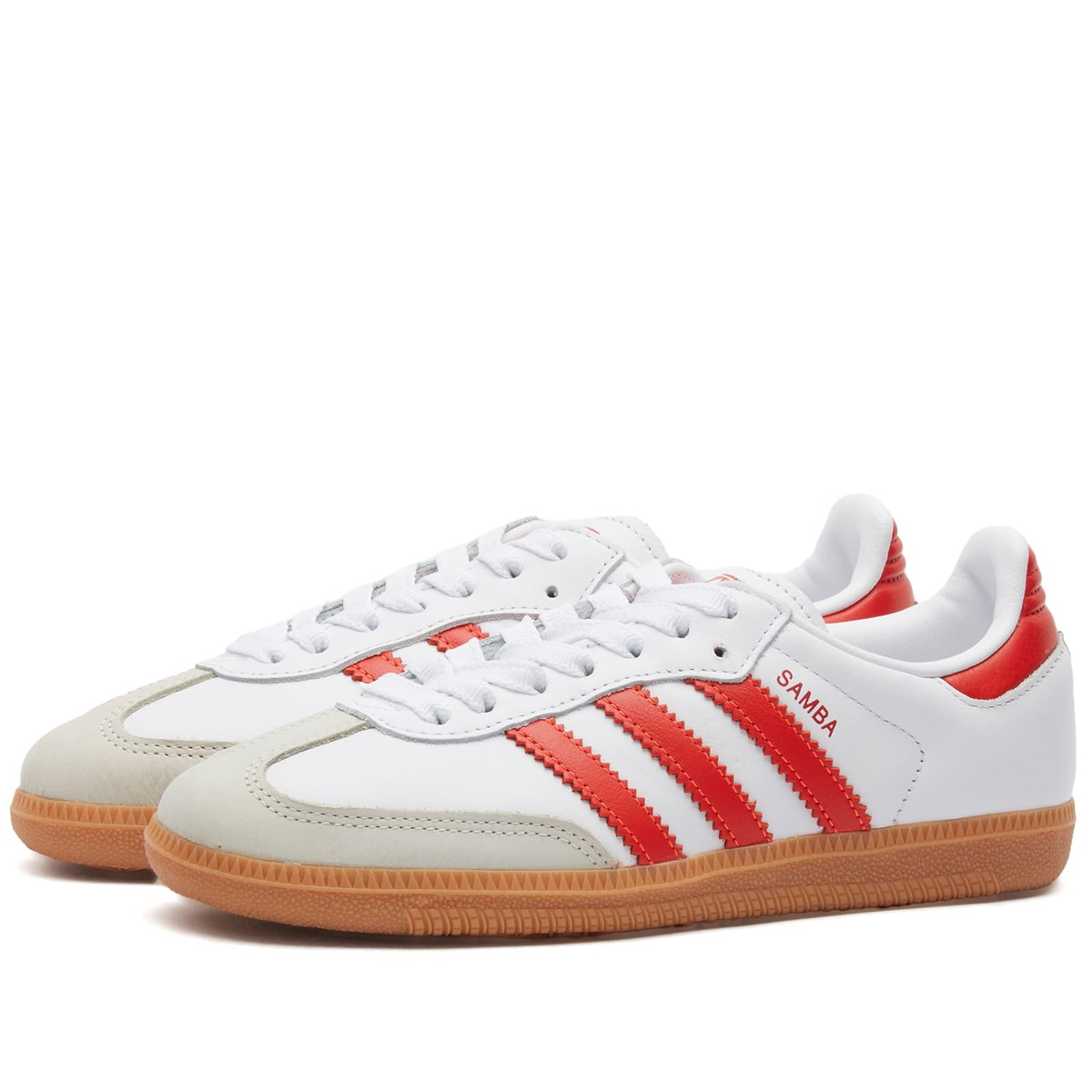 Adidas Samba OG Sneakers in Ftwr White/Solar Red/Off White