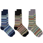 Paul Smith Men's Signature Stripe Socks - 3 Pack in Multi
