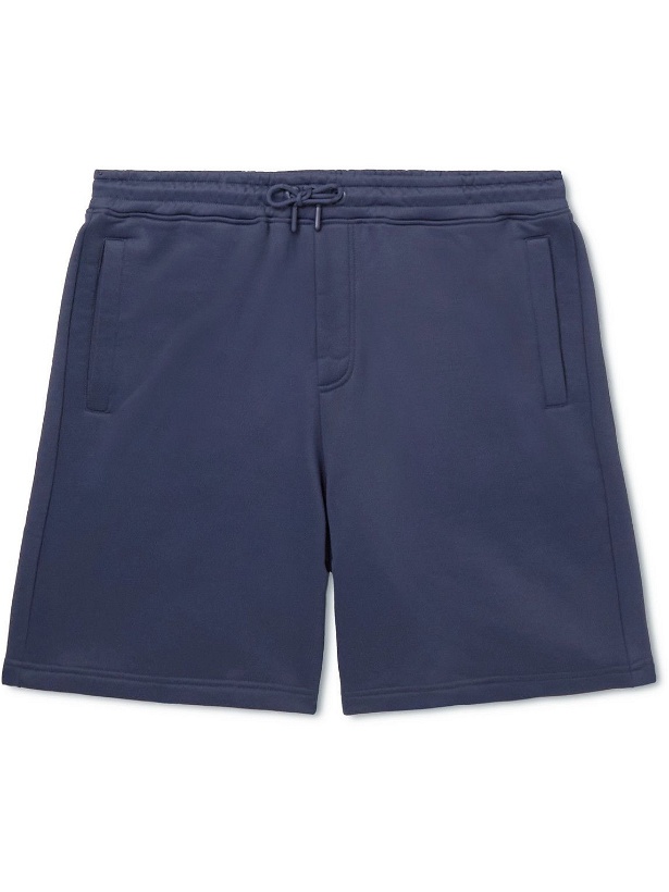 Photo: NN07 - Briggs Straight-Leg Stretch-Jersey Drawstring Shorts - Blue