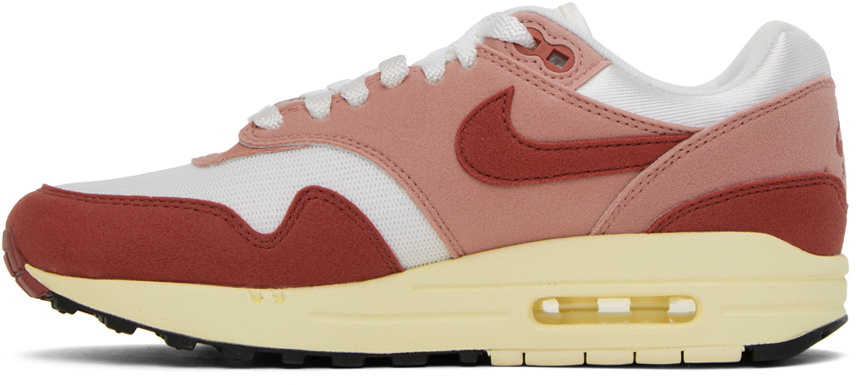 Nike Red & White Air Max 1 Sneakers Nike