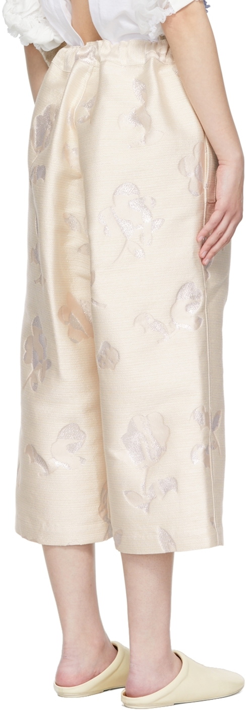 Tricot Comme des Garçons Beige Polyester Trousers