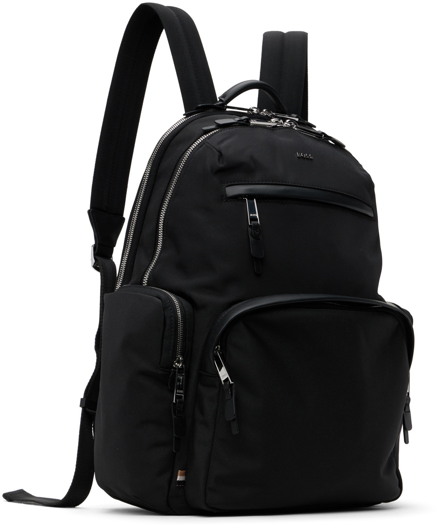 BOSS Black Multi-Pocket Backpack BOSS