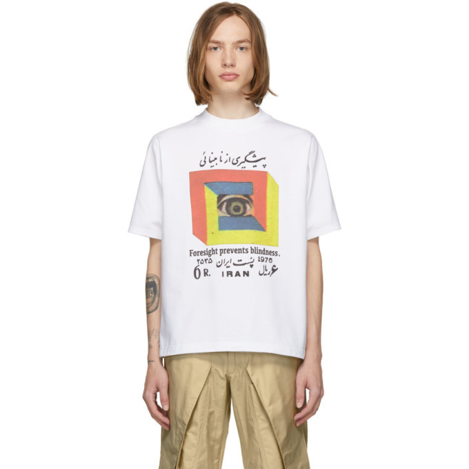 paria farzaneh シャツ paria /FARZANEH White Foresight Prevents Blindness T-Shirt Paria