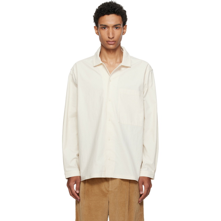 Photo: Cawley Off-White Camp Collar Shirt