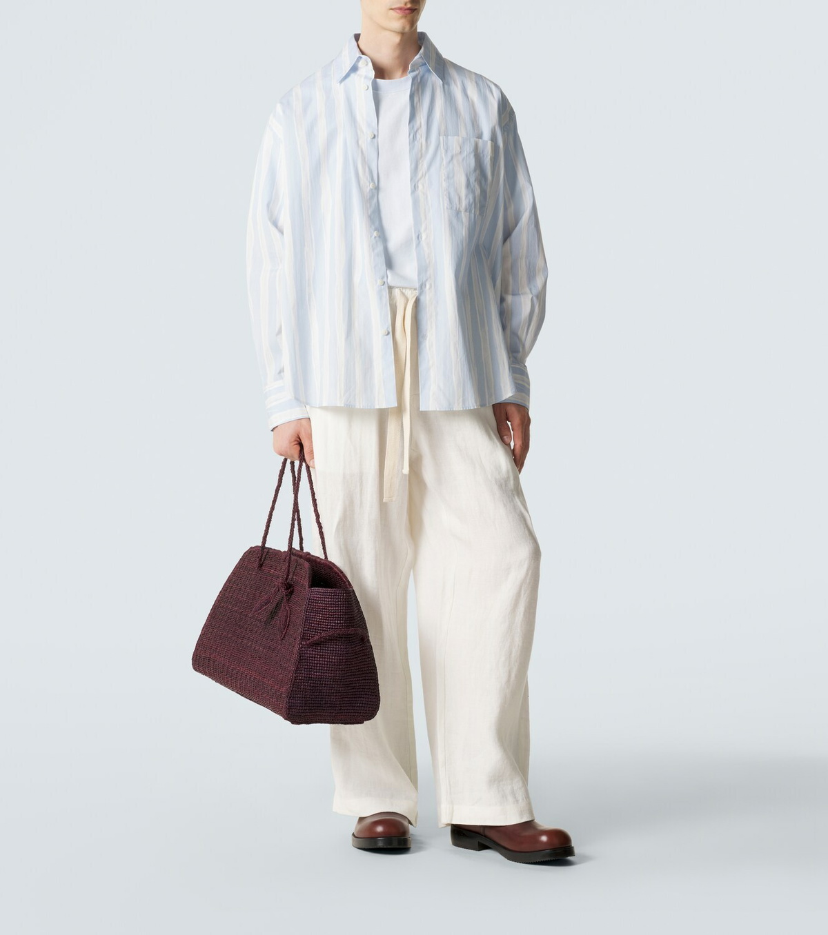 Jacquemus Turismo Large raffia shopper